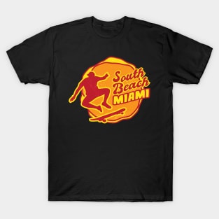 South Beach Miami Skateboarding T-Shirt